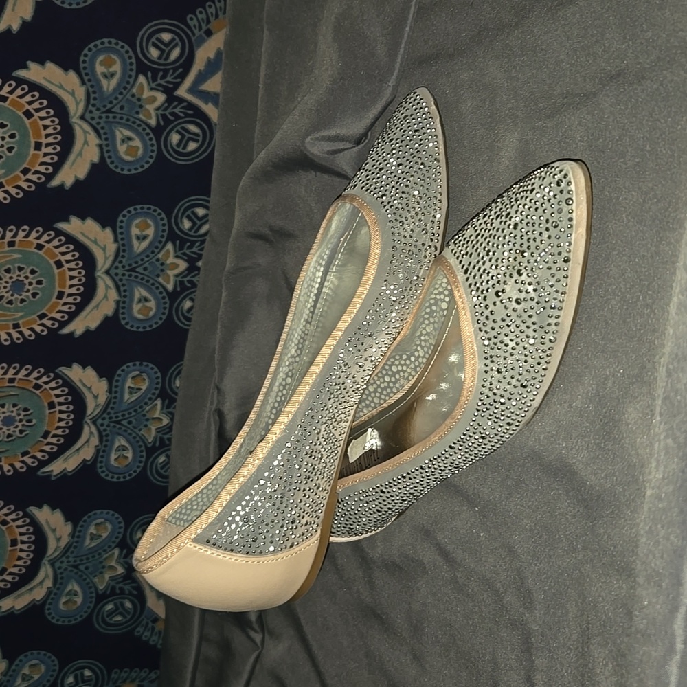 Jennifer Lopez silver sparkling & pink 6.5